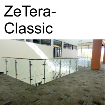 ZeTera Classic glass and stainless steel Railing